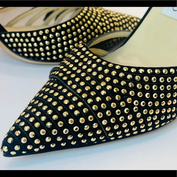 Jimmy Choo Size 8 Black & Gold heels - Picture 15 of 16